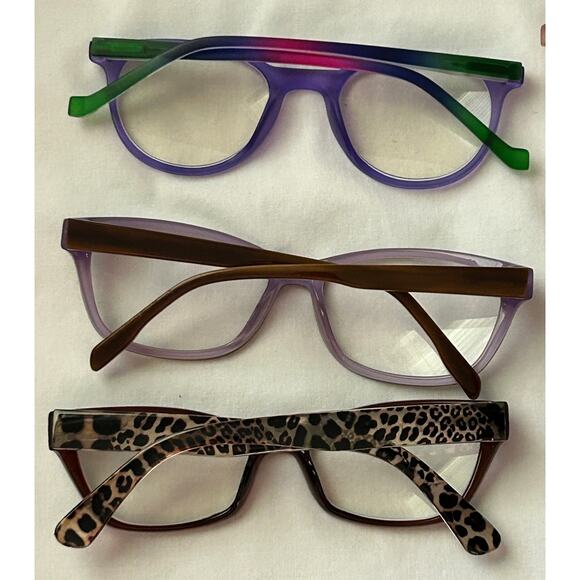 Lot 6 Pair Reading Glasses 1.50-1.75 Nicole Miller-Optique-Bridget-Dolarosey-EUC - Picture 3 of 6